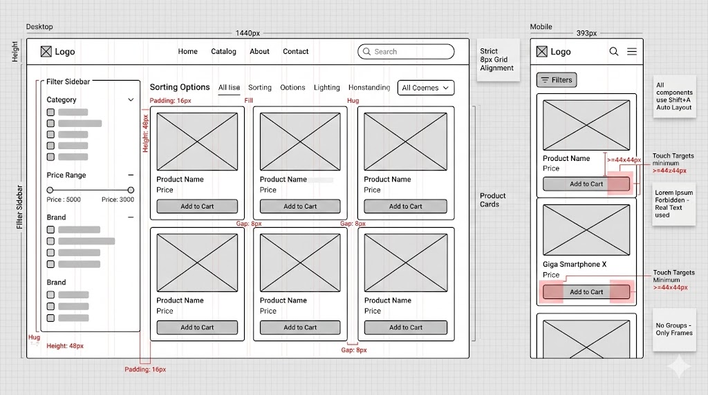 Пример детализированного User Flow